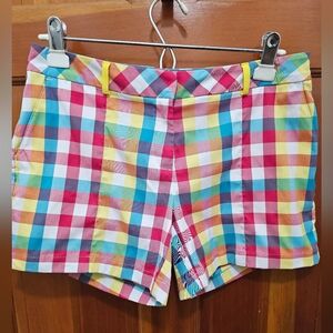 Slazenger Women's Multi-Colored Checker Scooter Golf Shorts - Size 6